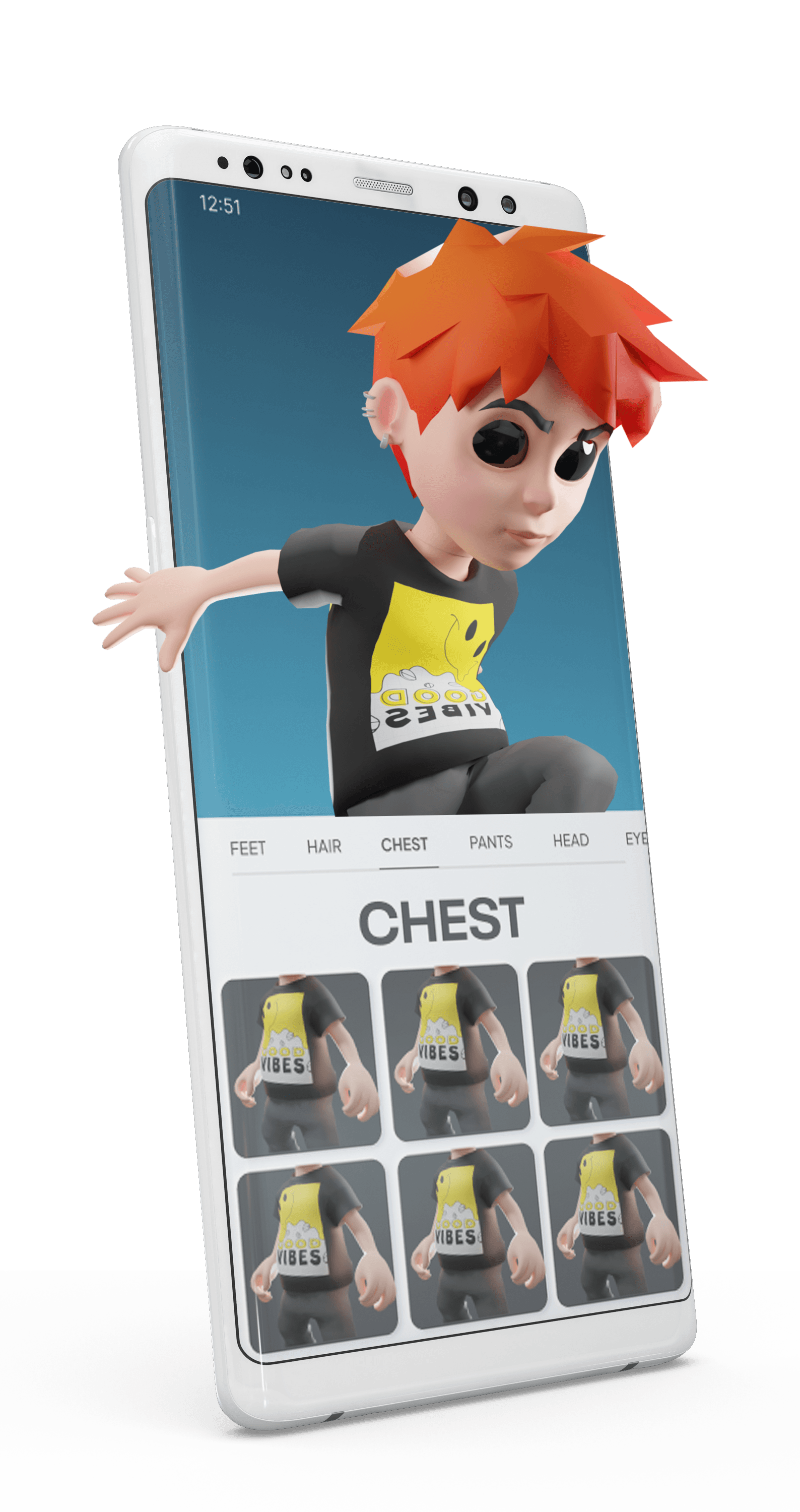 Avatar on device